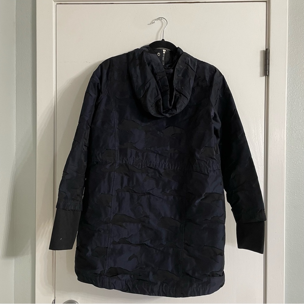 Camo Blue & Black Trench Coat Style by Athletic Works - Picture 2 of 3